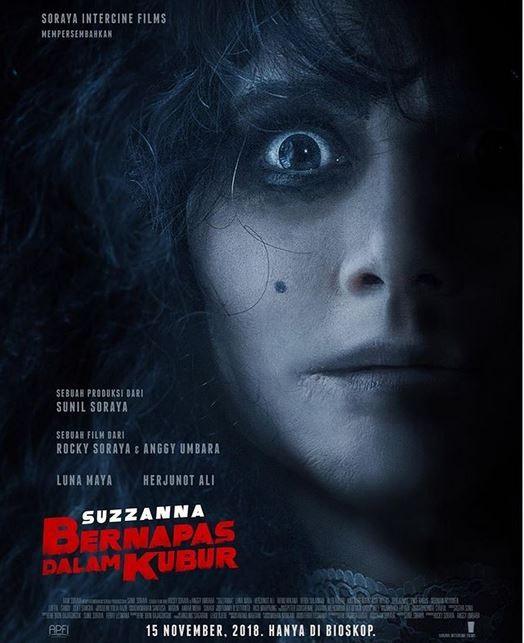 Poster film Suzzanna Bernafas Dalam Kubur. (Soraya Intercine Film)