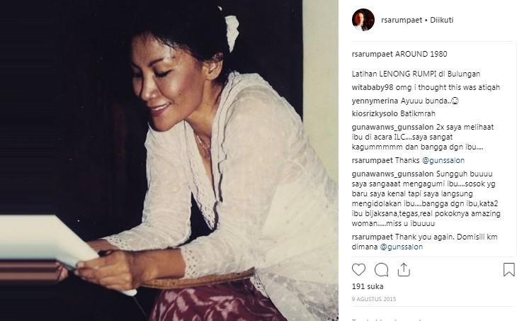 Ratna Sarumapet saat muda. [Instagram @rsarumpaet]