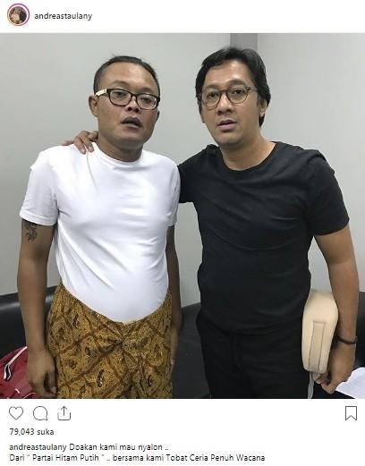 Andre Taulany dan Sule. [Instagram @andreastaulany]