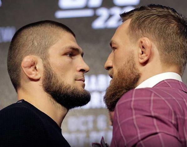 Khabib Nurmagomedov vs Conor McGregor. (Instagram/mma_russia)