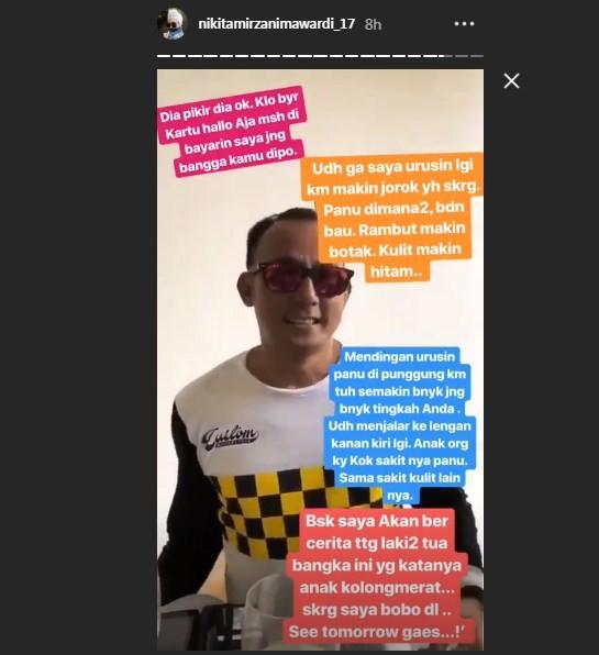 Nikita Mirzani kembali membeberkan keburukan suami, Dipo Latief. (Instagram)