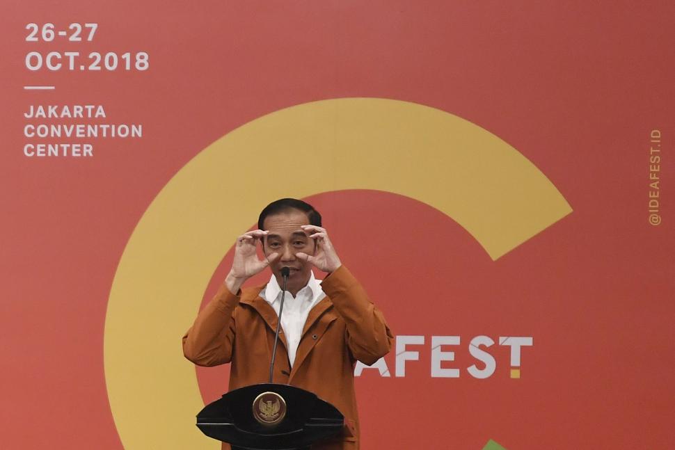 Jokowi Buka Ideafest 2018 Jokowi Buka Ideafest 2018