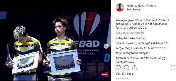 Postingan Kevin. [Instagram@kevin_sanjaya]