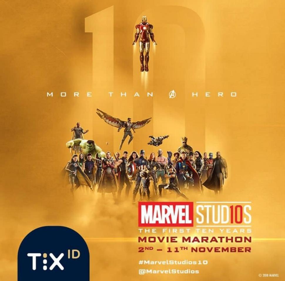 Marvel Studios: The First Ten Years Movie Marathon. (Marvel  Studio)