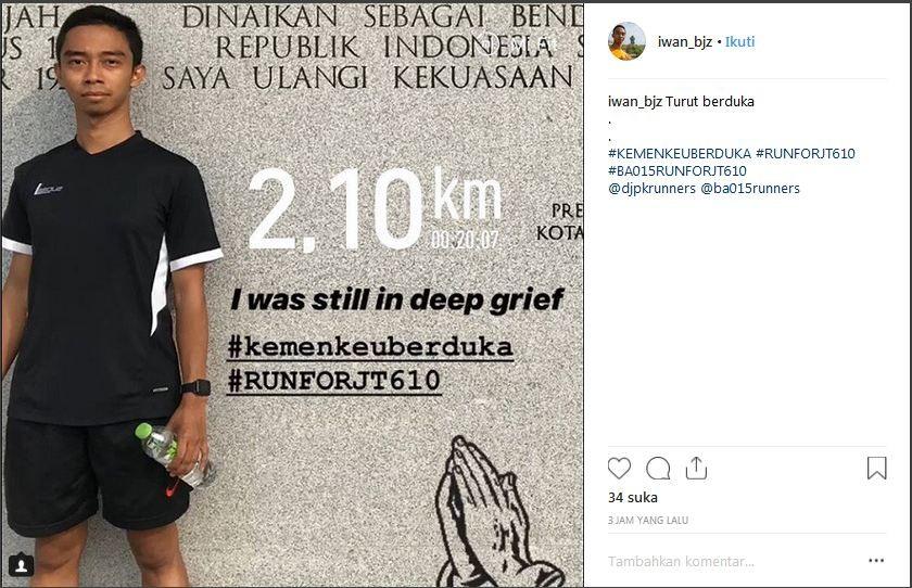 Kemenkeu gelar acara lari 2,1 Km untuk mengenang korban pesawat JT610 [ig @iwanbjz]