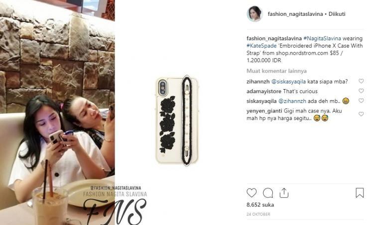 Casing hp nagita slavina jadi sorotan [Instagram @fashion_nagitaslavina]