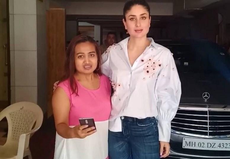 Perempuan asal Indonesia, Lina Mukherjee bertemu dengan bintang Bollywood Kareena Kapoor. (Instagram)