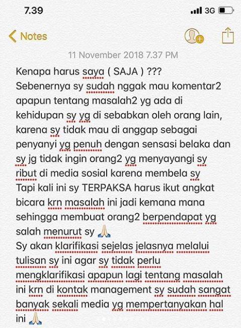 Tanggapan Via Vallen soal teguran Jerinx SID di media sosial. [instagram/vallen]