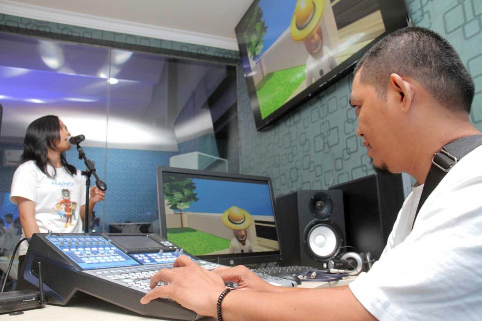 Suasana ruang Creative Room untuk animator muda Bekasi di Badan Balai Besar Pengembangan Latihan Kerja (BBPLKP) Bekasi, Jawa Barat, Jumat (16/11). (Suara.com/Fakhri Hermansyah)
