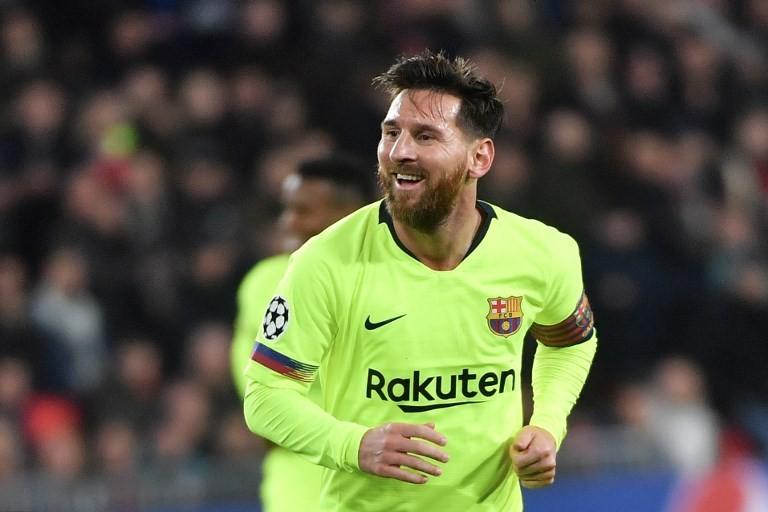 Megabintang Barcelona, Lionel Messi pada laga matchday 5 Grup B Liga Champions 2018/2019 kontra PSV Eindhoven di Philips Stadion, Kamis (29/11/2018). [EMMANUEL DUNAND / AFP]