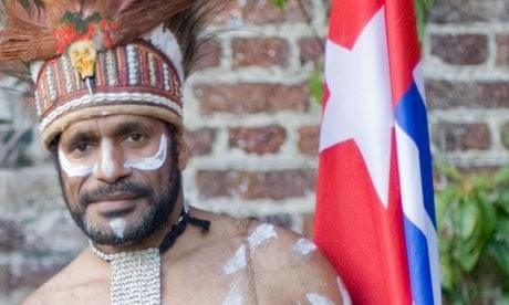 Ketua United Liberation Movement for West Papua Benny Wenda. [The Guardian]