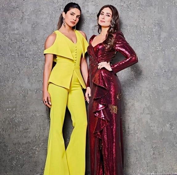 Kareena Kapoor dan Priyanka Chopra. (Instagram Karan Johar)