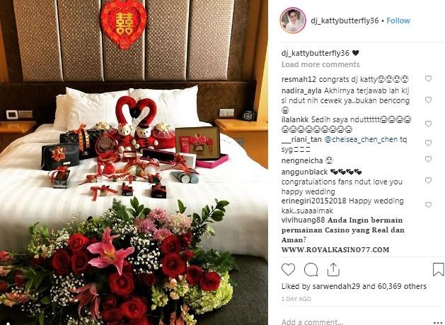 Kamar pengantin DJ Butterfly. [Instagram]
