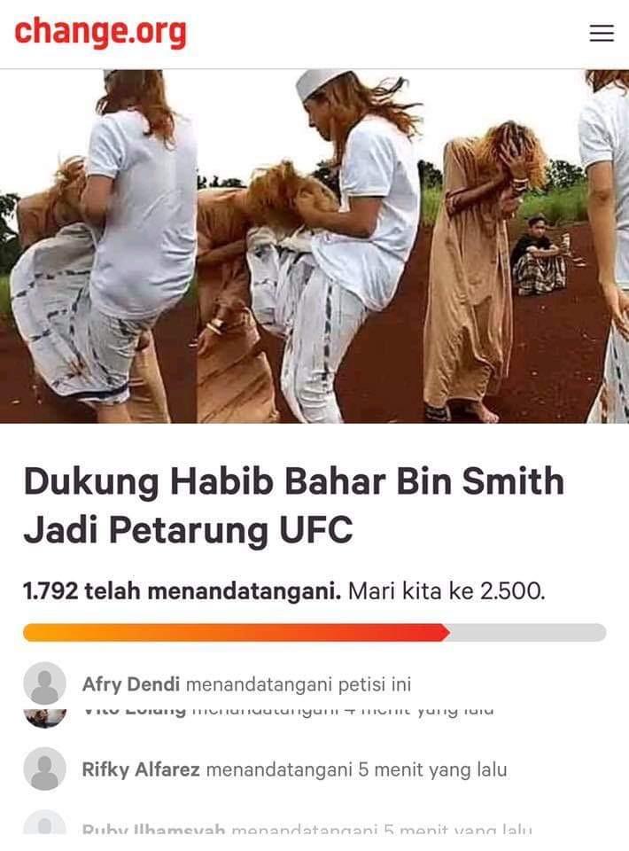 Petisi Habib Bahar Bin Smith.