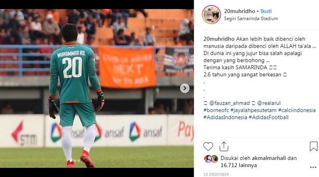 Postingan Muhammad Ridho. [Instagram@20muhridho]