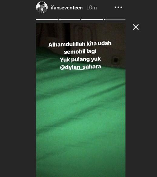 Ifan Seventeen mengantar jenazah istri, Dylan Sahara. (Instagram)