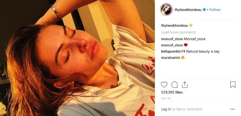 Salah satu foto Thylane Blondeau, pemilik wajah tercantik 2018. [Akun Instagram Thylane Blondeau/capture]