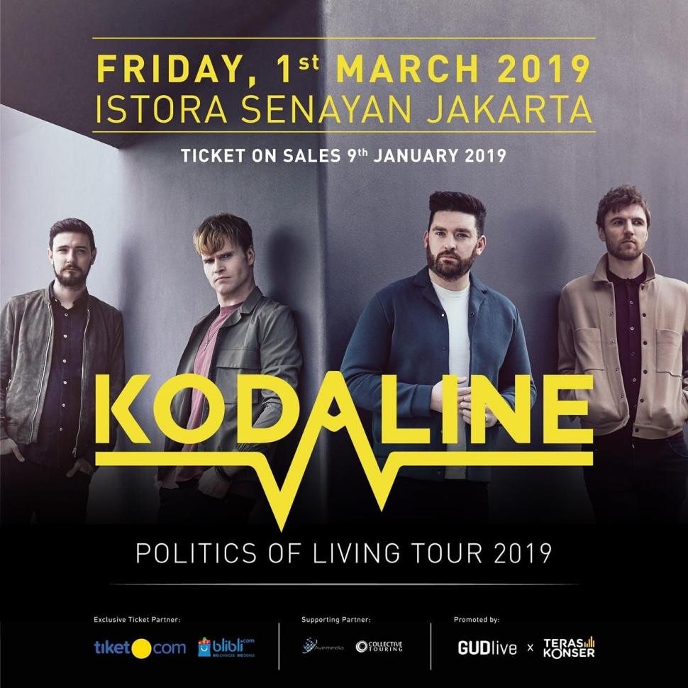 Konser Kodaline di Istora Senayan, Jakarta Pusat. [Siaran Pers]