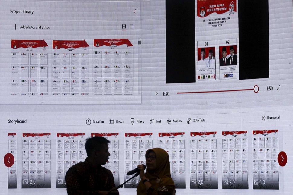 Begini Desain Akhir Surat Suara Pemilu Capres-Cawapres Tahun 2019 Begini Desain Akhir Surat Suara Pemilu Capres-Cawapres Tahun 2019