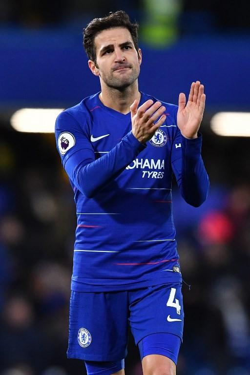 Cesc Fabregas meninggalkan arena pertandingan di menit 85 saat Chelsea menghadapi Nottingham Forest di putaran ketiga Piala FA, 5 Januari 2018 [AFP]