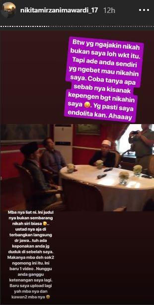 Video pernikahan Nikita Mirzani dan Dipo Latief. [instagram/nikitamirzanimawardi_17]