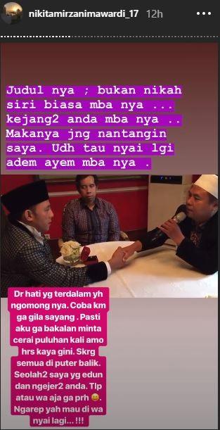 Video pernikahan Nikita Mirzani dan Dipo Latief. [instagram/nikitamirzanimawardi_17]