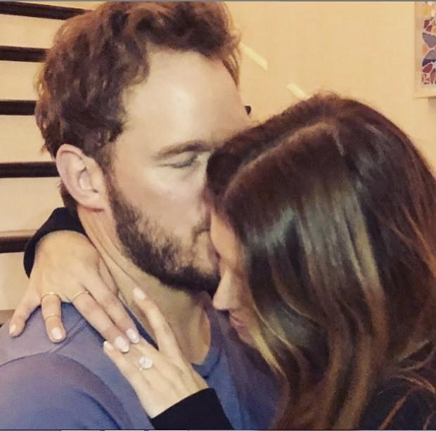 Chris Pratt mengumumkan pertunangannya dengan Katherine Scwarzenegger di Instagram. (Instagram)