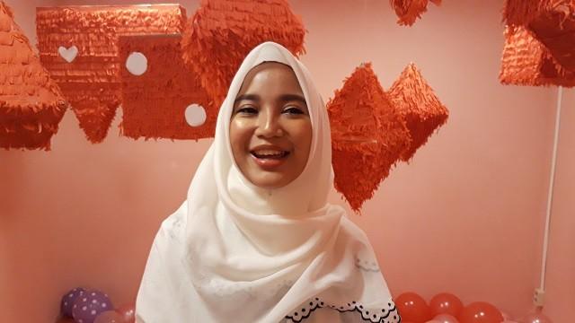 Chacha Frederica di House of Sweet, Pacific Place, kawasan SCBD, Jakarta Selatan, Rabu (16/1/2019). [Ismail/Suara.com]