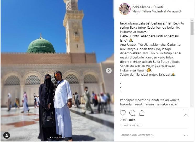 Bebi Silvana beri jawaban menohok terhadap cibiran yang dilontarkan warganet terhadapnya. [instagram/bebi.silvana]