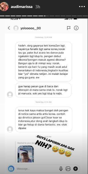 Audi Marissa jadi korban bully warganet. [instagram/audimarissa]