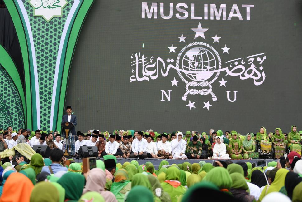 Jokowi Hadiri Harlah ke-73 Muslimat Nahdlatul Ulama Jokowi Hadiri Harlah ke-73 Muslimat Nahdlatul Ulama