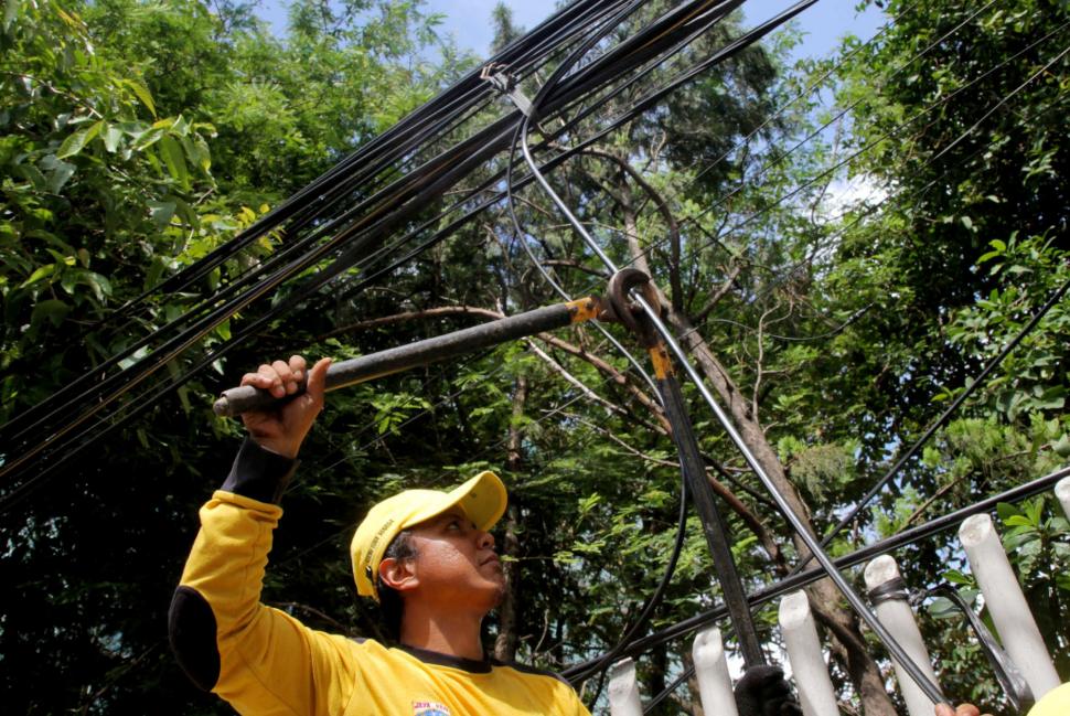 Penataan Kabel Semrawut di Jakarta Penataan Kabel Semrawut di Jakarta