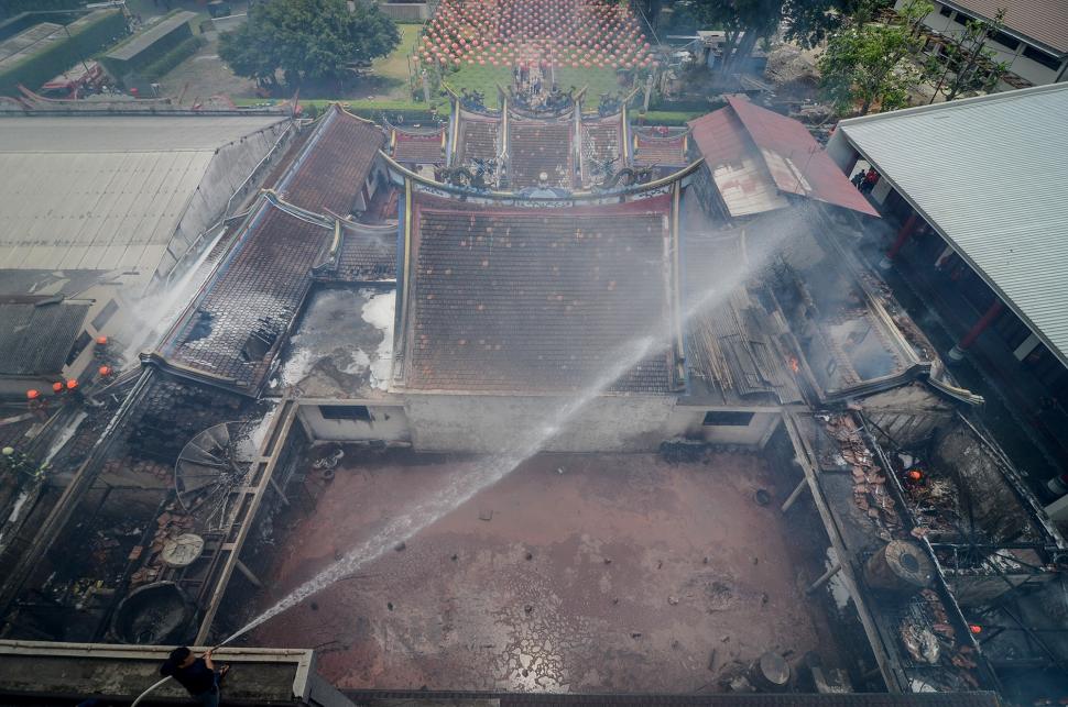 Vihara Samudra Bhakti Bandung Kebakaran saat Imlek Vihara Samudra Bhakti Bandung Kebakaran saat Imlek