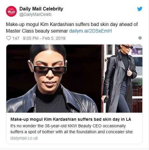 Kim Kardashian [Twitter Dailymail]