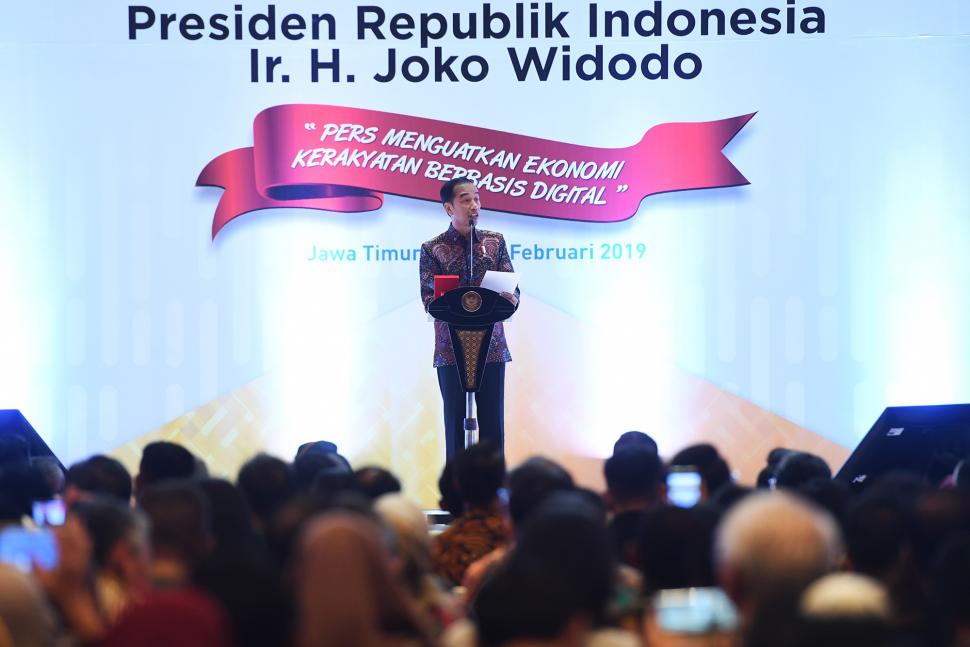 Jokowi Hadiri Puncak Hari Pers Nasional di Surabaya Jokowi Hadiri Puncak Hari Pers Nasional di Surabaya