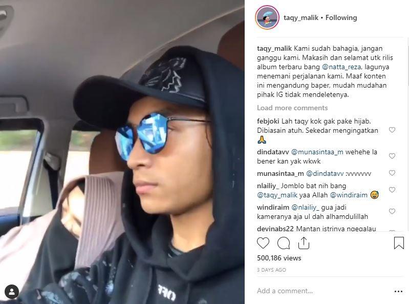 Taqy Malik mesra dengan perempuan bercadar, siapa dia? [instagram/taqy_malik]