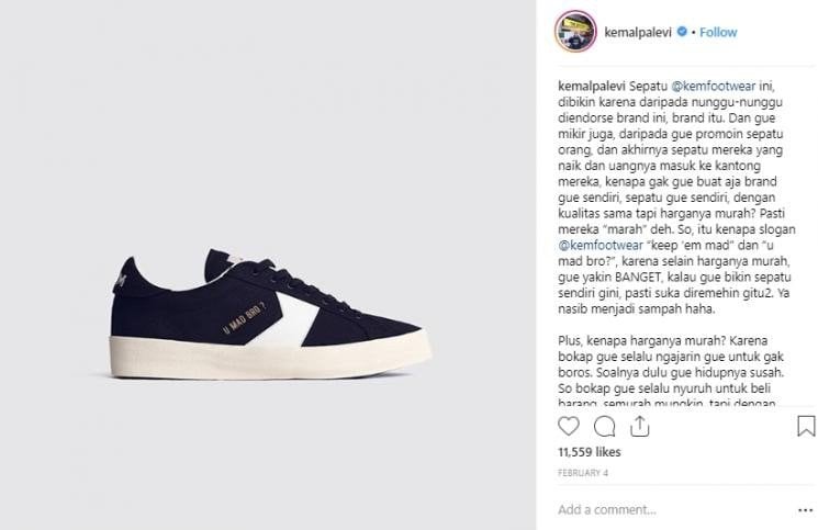 Kemal Palevi Rilis Sneakers [ig@kemalpalevi]