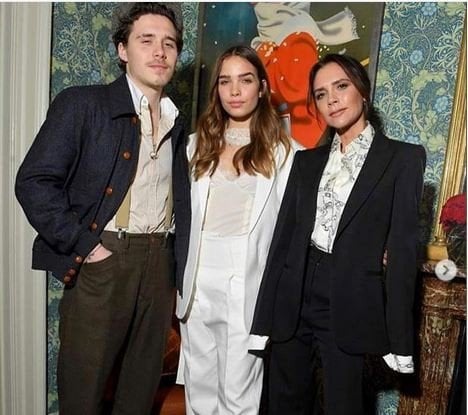 Brooklyn Gandeng Hana di Fashion Show Victoria Beckham [ig @hancross]