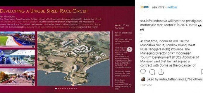 Potret Megahnya Sirkuit Mandalika Tuan Rumah Motogp Indonesia 2021