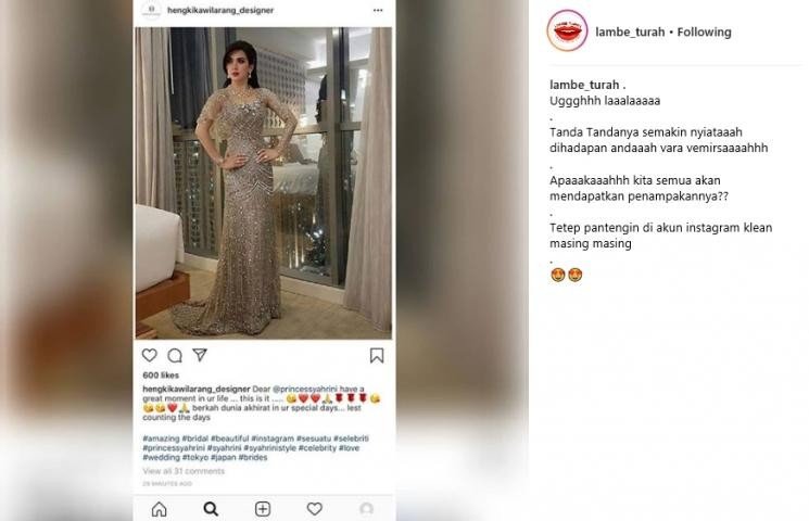  Bukti kebenaran kabar Syahrini dan Reino Barack akan menikah dalam waktu dekat. [instagram]