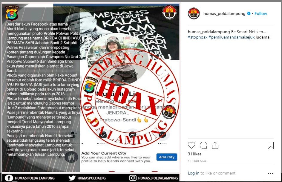 [Instagram/Polda Lampung]