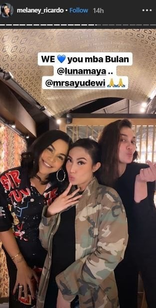 Dukungan sahabat untuk Luna Maya. [instagram]