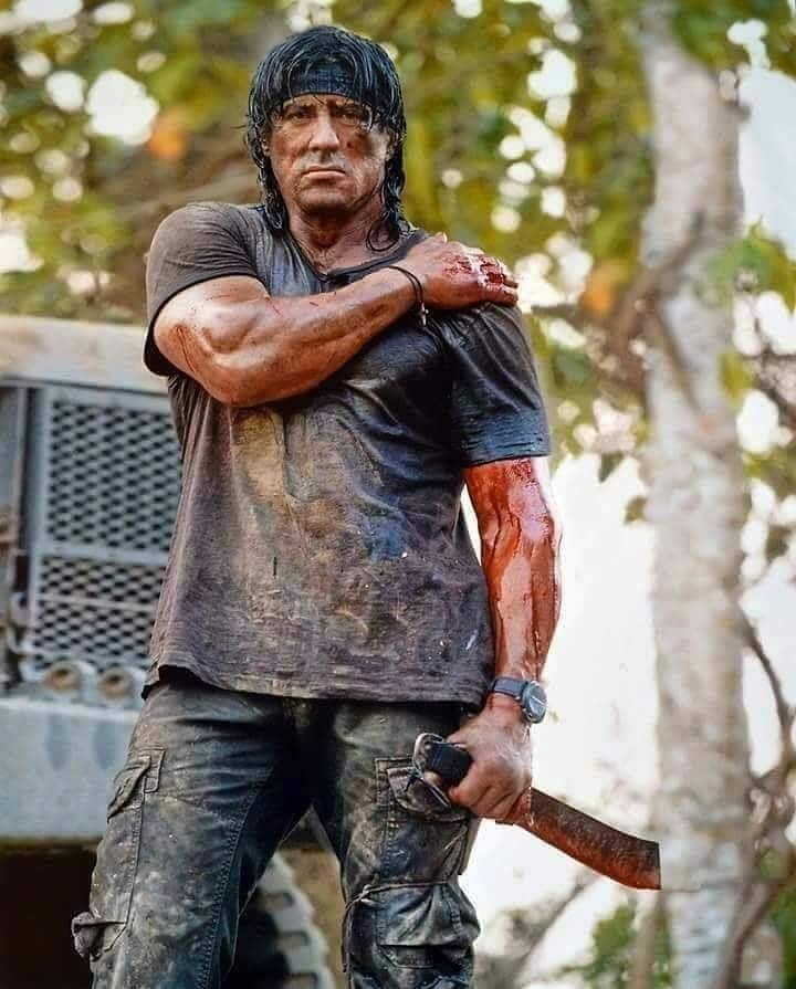 Sylvester Stallone dalam film Rambo seri ke-4, Rambo. (Instagram)