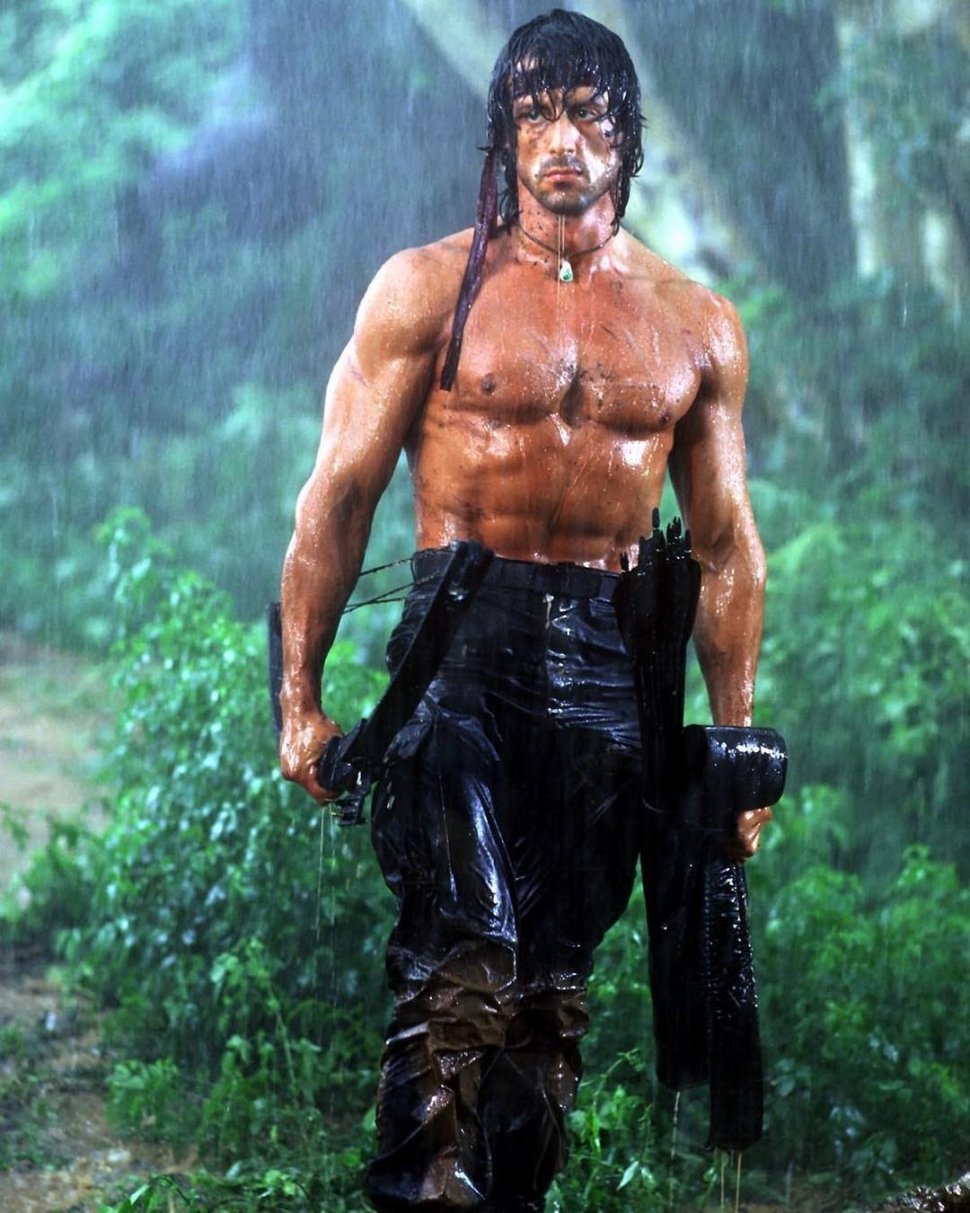 Sylvester Stallone memerankan Rambo. (Instagram)
