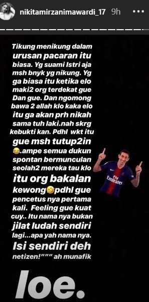 Nikita Mirzani sindir Aisyahrani nih? [instagram/nikitamirzanimawardi_17]