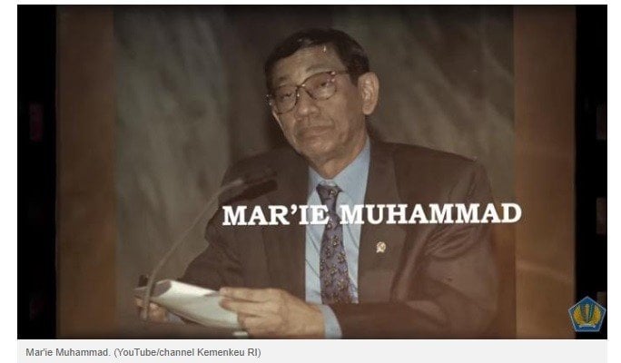 Menteri Keuangan Orde Baru, Mar'ie Muhammad [YouTube: Kemenkeu RI].