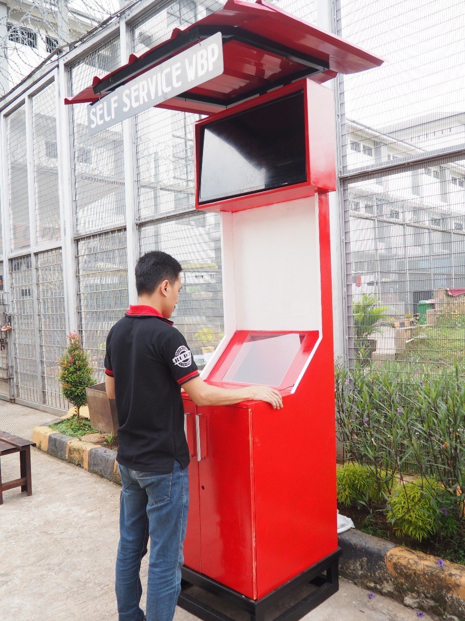  Box layanan self service di Rutan. (Suara.com/Supriyadi)