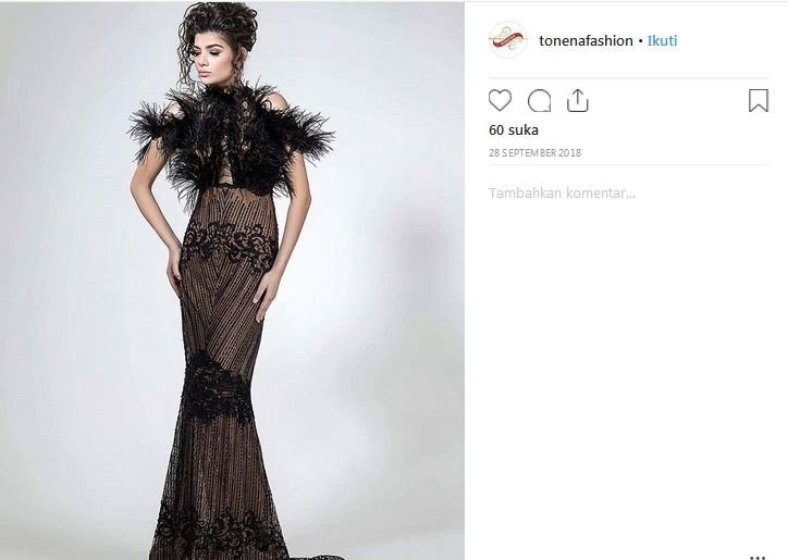 Gaun untuk ibu mertua [ig @tonenafashion]