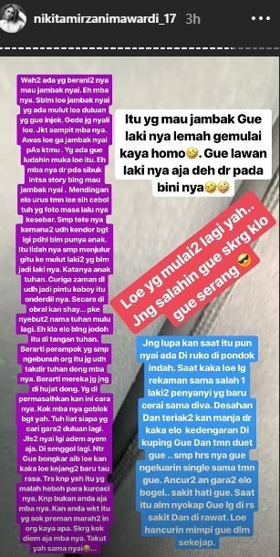 Nikita Mirzani marah-marah di Instagram Story. [instagram/nikitamirzanimawardi_17]