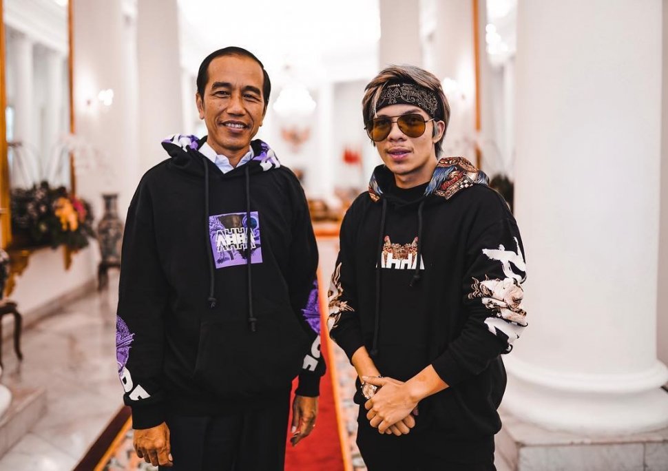 Atta Halilintar dan Presiden Joko Widodo [Instagram/attahalilintar]